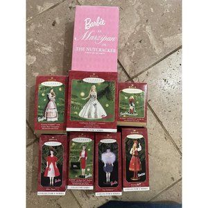Vintage Hallmark Keepsake Ornaments Barbie Series Lot Of 8 Ornaments
